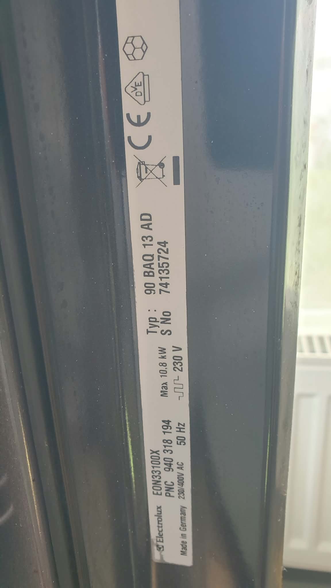 Integreeritav ahi "ELECTROLUX"